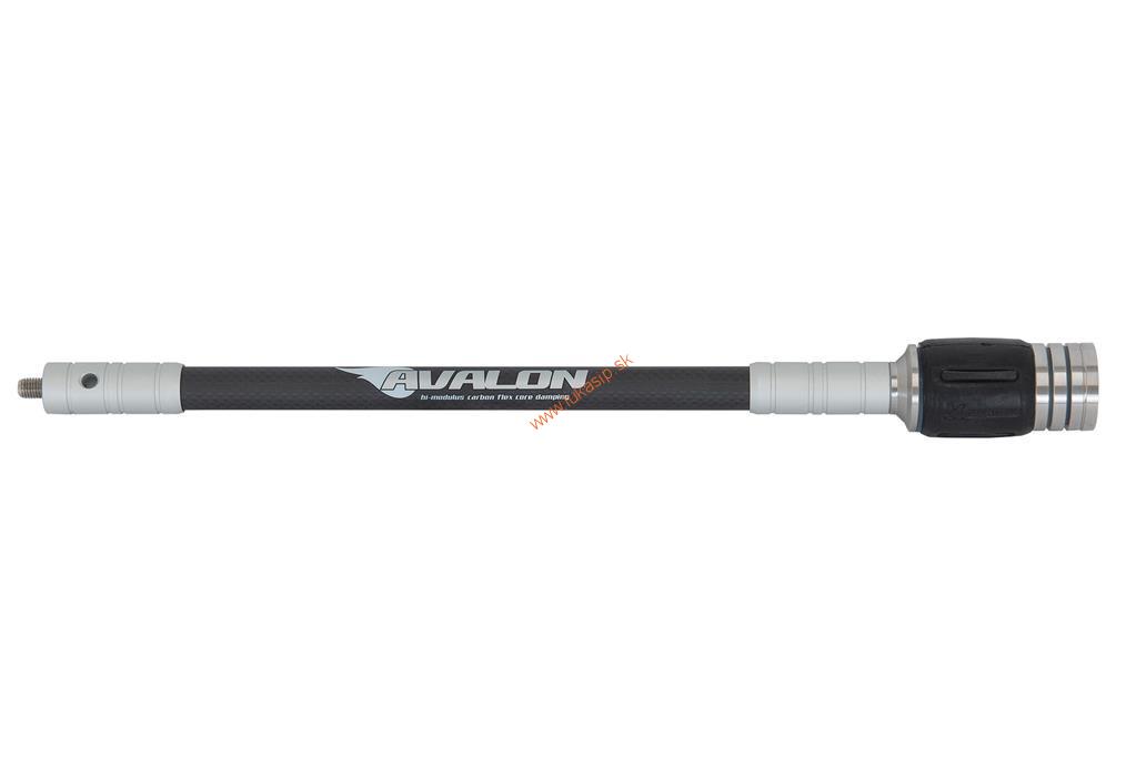 Krátky stabilizátor Avalon Inflexible 16mm carbon s tlmičom a závažiami