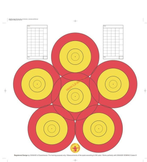 Papierový terč 40cm 6-spot tréningový