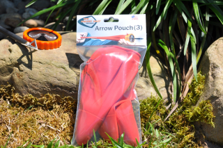 Náhradné vrecká (červené) do praku PocketShot Arrow Pouch na strieľanie šípov - 3 kusy