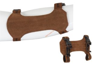 Chránič predlaktia kožený Medium 18cm hnedý