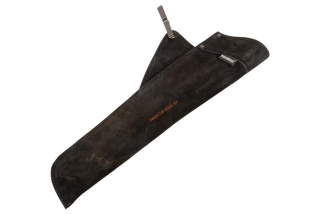 Tulec kožený Double Suede, čierny, obojstranný